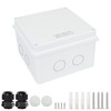 LeMotech Junction Box with Reserved Holes ABS Plastic Electrical Box