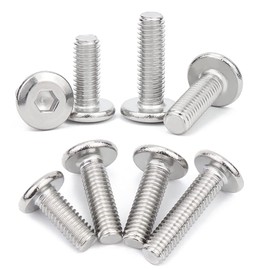 ANSIEDIO Furniture Bed Screws Stainless Steel Hexagonal Screws Furniture Connection Screws M6 x 70 mm Pack of 5