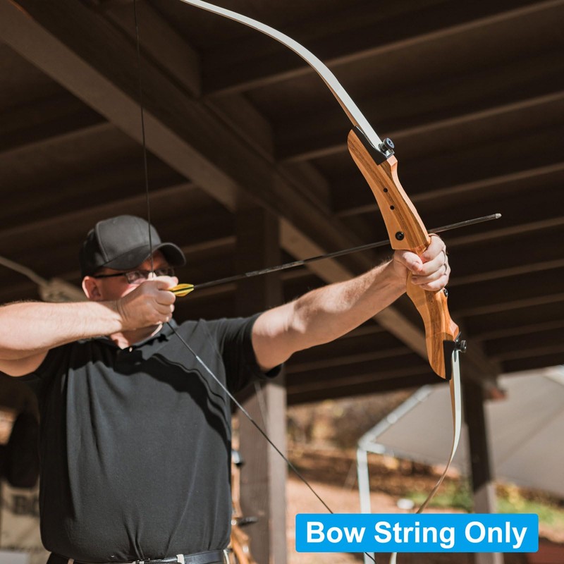 PATIKIL Bow String Replacement,12 Strands Recurve Bowstring with Nock Point