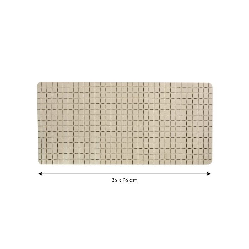 MSV Bath Mat, Beige, Unique