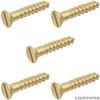 Slotted Flat Head Wood Screw Solid Commercial Brass #1X3/8 Qty