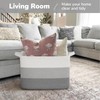 Goodpick Large Woven Basket, Rectangle Rope Storage Baskets for Organizing,