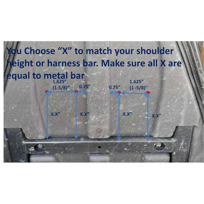 seat back 2 2 SEAT SET Harness Insert Seat Passthrough