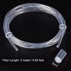 sourcing map PMMA Side Glow Fibre Optic Cable 5 mm