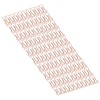 100pcs Shaped Paper Clips Electroplating Rose Gold Series Metal Portable
