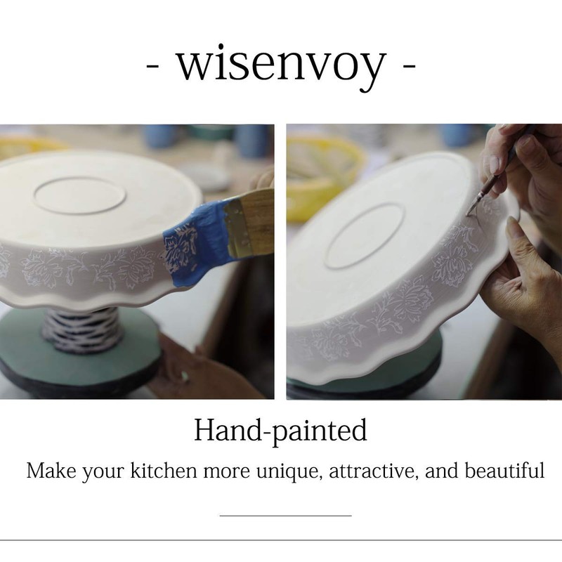 Wisenvoy Pie Pan Ceramic Pie Dish Pie Plate Deep Dish