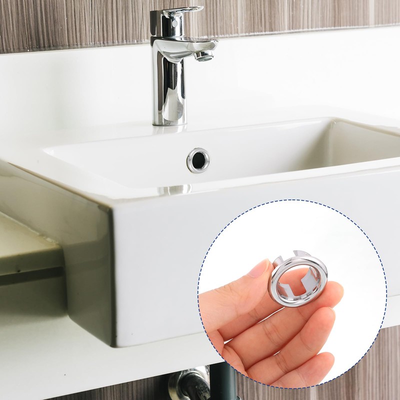 LIQWEI 12 Pcs Bathroom Sink Overflow Ring, Sink Overflow Cover