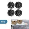 4 Pcs 2.5" Round Rubber Bump Stops with Hole, Universal