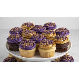 NCS Pearlized Purple & Gold Jimmies Edible Sprinkles – Cupcake, Cake & Cookie Decorations, 8 oz