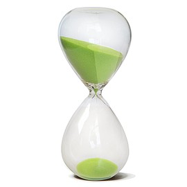Hourglass, HoveBeaty Hand-Blown Sand Timer Set for Time Management 15 Minutes Durable Glass Construction (15 min, Green)