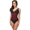 Merry Style MSVR770 Women's Swimming Costume, black/red