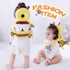 Pucmaoci Baby Head Protector Backpack: Alarm Function,Adjustable and Ultra-Light(Bee)