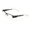 Men Rectangular Half Rimless Metal Reader Reading Glasses Sophisticate look