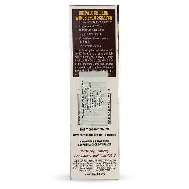 Tabasco Brand Hot Pepper Sauce - Buffalo Wing Style 5