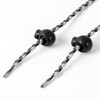 Cord Stopper, 1-Hole, Pack of 10, Black, for up to