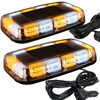 ASPL 2pcs 48LED Roof Top Strobe Lights, High Visibility Emergency