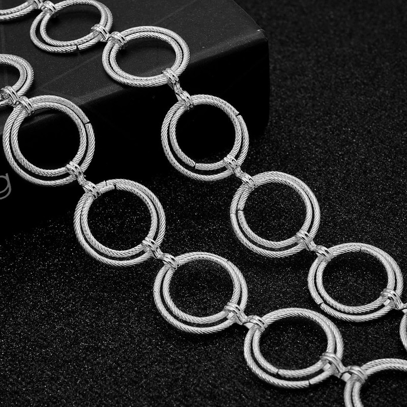 LIMHOO Metal Waist Chain for Women Belly Link Chain Belt
