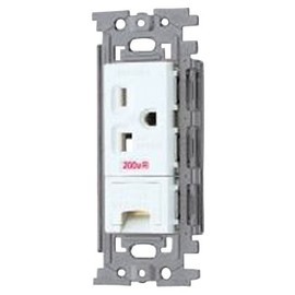 Toshiba Lighting & Technology NDG2781E WW E'S 250 V Grounding Outlet with Earth Terminal 15 / 20 A New White