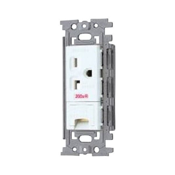 Toshiba Lighting & Technology NDG2781E WW E'S 250 V Grounding Outlet with Earth Terminal 15 / 20 A New White