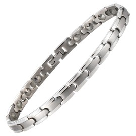 Static Removal Bracelet for Women | 20 Germanium Titanium Bracelets 99.999% Pure Germanium Elegant Packaging - Includes Size Adjuster and Cleaning Cloth, Titanium, Germanium