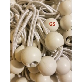 AJ 100pc 6" Ball Bungee Bungi Bungie Cord Tarp Tie Down Strap Canopy White NEW GS