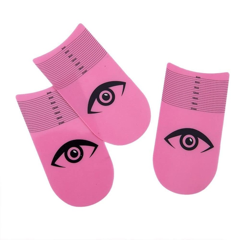 Pink Eyelash Ruler, Eyelash Stencils Ruler for Measure Eyelashes LengthEyebrow