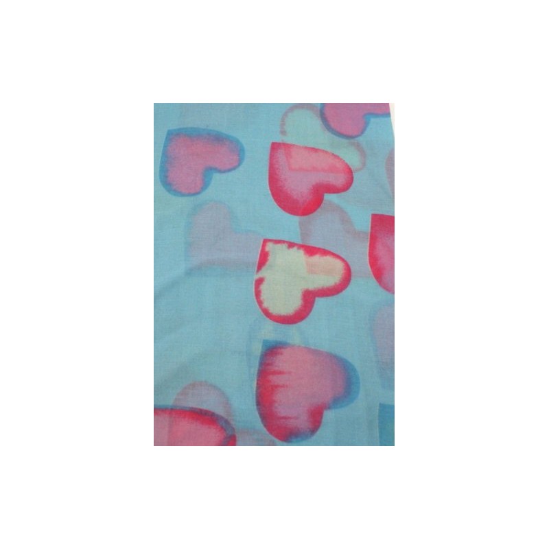 Soft Love Heart Batik Snood - 180 x 80 cm