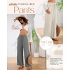 Xaatren 2 Pack Women's Linen Pants Summer Wide Leg Drawstring
