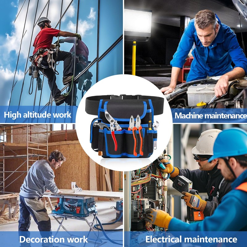 Tool Belt, 8 Pocket Tool Belt Pouch Tool Pouch with