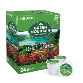 Green Mountain Coffee Roasters Costa Rica Paraiso, Single-Serve Keurig K-Cup Pods, Medium Roast Coffee, 96 Count