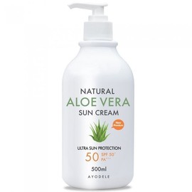 [Ayodel] Aloe Vera White Tone Up Sun Cream 500ml, Sun Cream 500ml / [아요델] 알로에베라 화이트 톤업 선크림 500ml, 선크림500ml