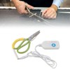 Electric Heating Shears Steel Blades Adjustable Temperature Heated Scissors for