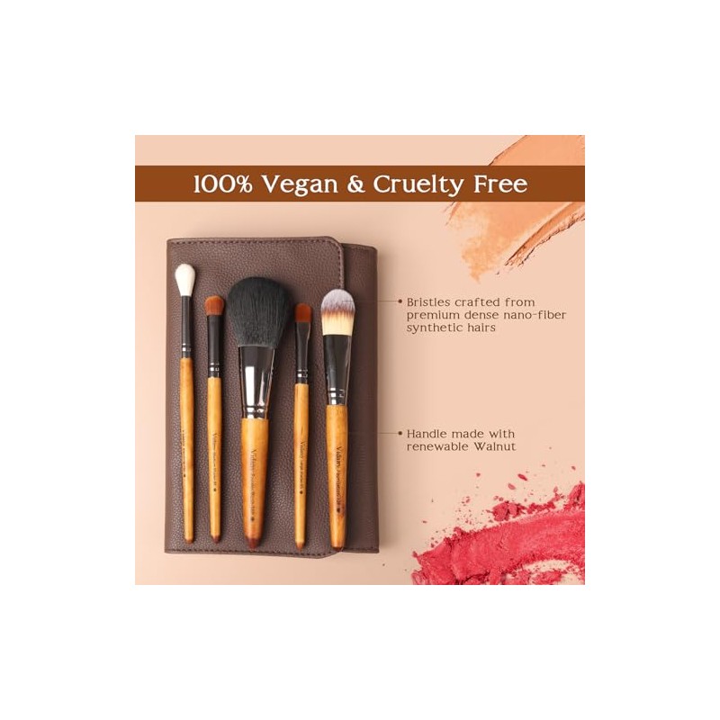 Juego de Brochas de Maquillaje 15 Piezas de Brochas de