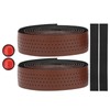 2Pcs Cycling PU Leather EVA Handlebar Belt Road Bike AntiSlip