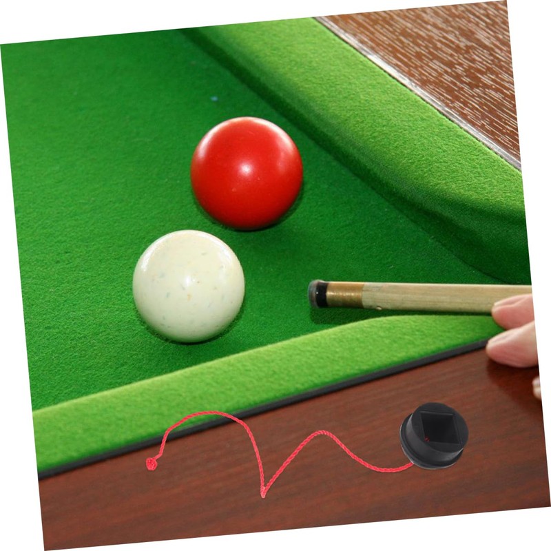 BESPORTBLE 4pcs Portable Snooker Chalk Holder Rubber Cap for Pool