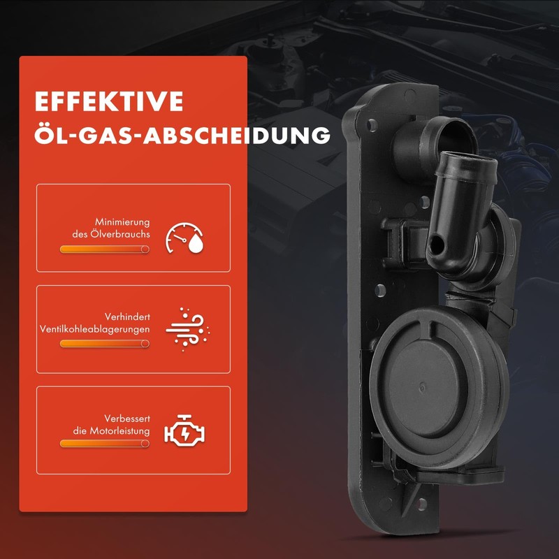 Frankberg Oil Water Separator Ventilation Hoses for Crankcase Replace# 06F129101C