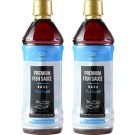 Soeos Fish Sauce, 16.9 fl oz (500ml), 2 pack, Savory Flavor, Premium Fish Sauce for Cooking, Crafted for Dressings and Marinades, Naturally Fermented for Rich Umami Flavor