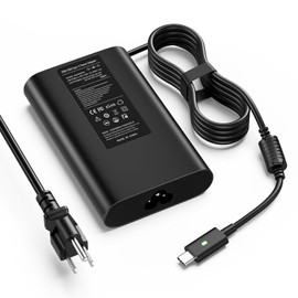 Cargador de portátil de 65 W para Dell Inspiron 15 14 13 11 17 3000 5000 7000 Latitude - Punta doble de 4,5 mm y 7,4 mm incluido - Cable de fuente de alimentación VUOHOEG 19,5 V 3,34 A