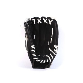 BARNETT GL-125 REG Competition baseball glove, genuine leather, outfield 12.5', Black (Left-hand glove for right-handers)