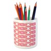 Ambesonne Valentine's Day Pencil Pen Holder, Romantic Love Theme of