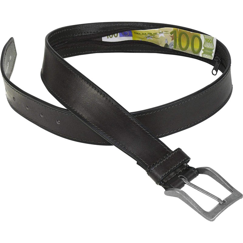 Harrys-Collection HC Women's Men's Safe Belt with Long Zip Buffalo