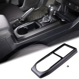 Aunginsy Car Central Control Gear Shift Panel Cover Cup Holder Trim Compatible with Toyota Tacoma 2016-2023 Gear Shifter Console Anti-Scratch Panel Frame Decorative Sticker Protection ABS Accessories