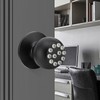 Keypad Door Knob with Lock and Key Round Ball Electronic