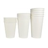 Kitchsy 16 oz. Disposable Paper Cups with Lids - White