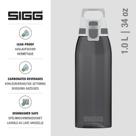 SIGG - Tritan Trinkflasche - Total Color ONE ONE - Für Kohlensäurehaltige Getränke Geeignet - Spülmaschinenfest - Auslaufsicher - Federleicht - BPA-frei - 0,6L / 1L