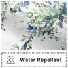 Ruelvth Short Shower Curtain, Waterproof Spring Green and Blue Eucalyptus