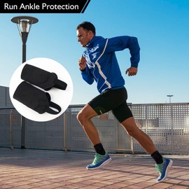 1 pair Shin Pads, Black Ankle Protectors, Ankle Guard, Shin Guards, Football Shin Pads, Football Training Equipment, Shield Protector Dual Sided Pads For Football Volleyball