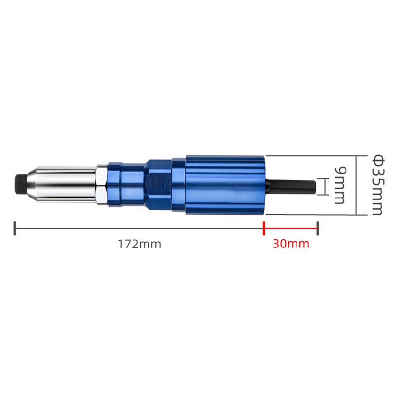 Rivet Gun Adapter for Electric Drill Cordless Riveting Tool with