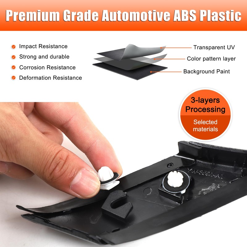 Heutamo A Pillar Upper Cover Replacement Compatible with Toyota Land