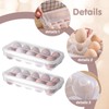 Pack of 2 Egg Boxes, Egg Storage Fridge for 10